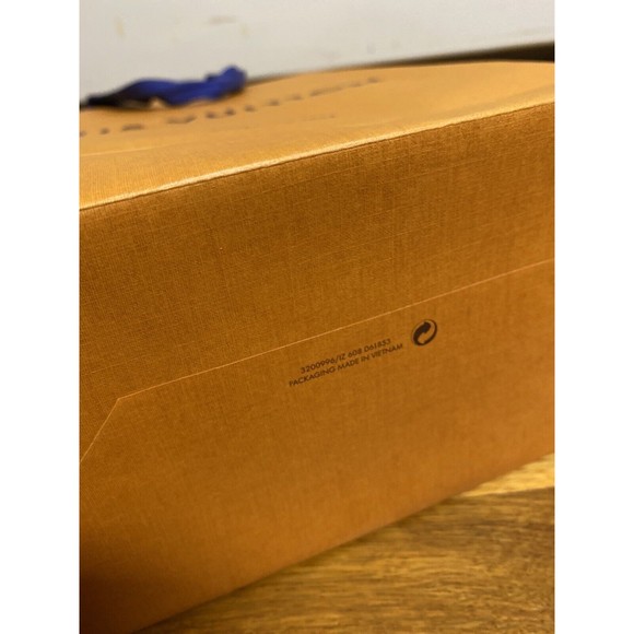 LOUIS VUITTON 4.5 X 10 X 14 Large Authentic Gift Shopping Paper Bag Orange - Picture 6 of 10